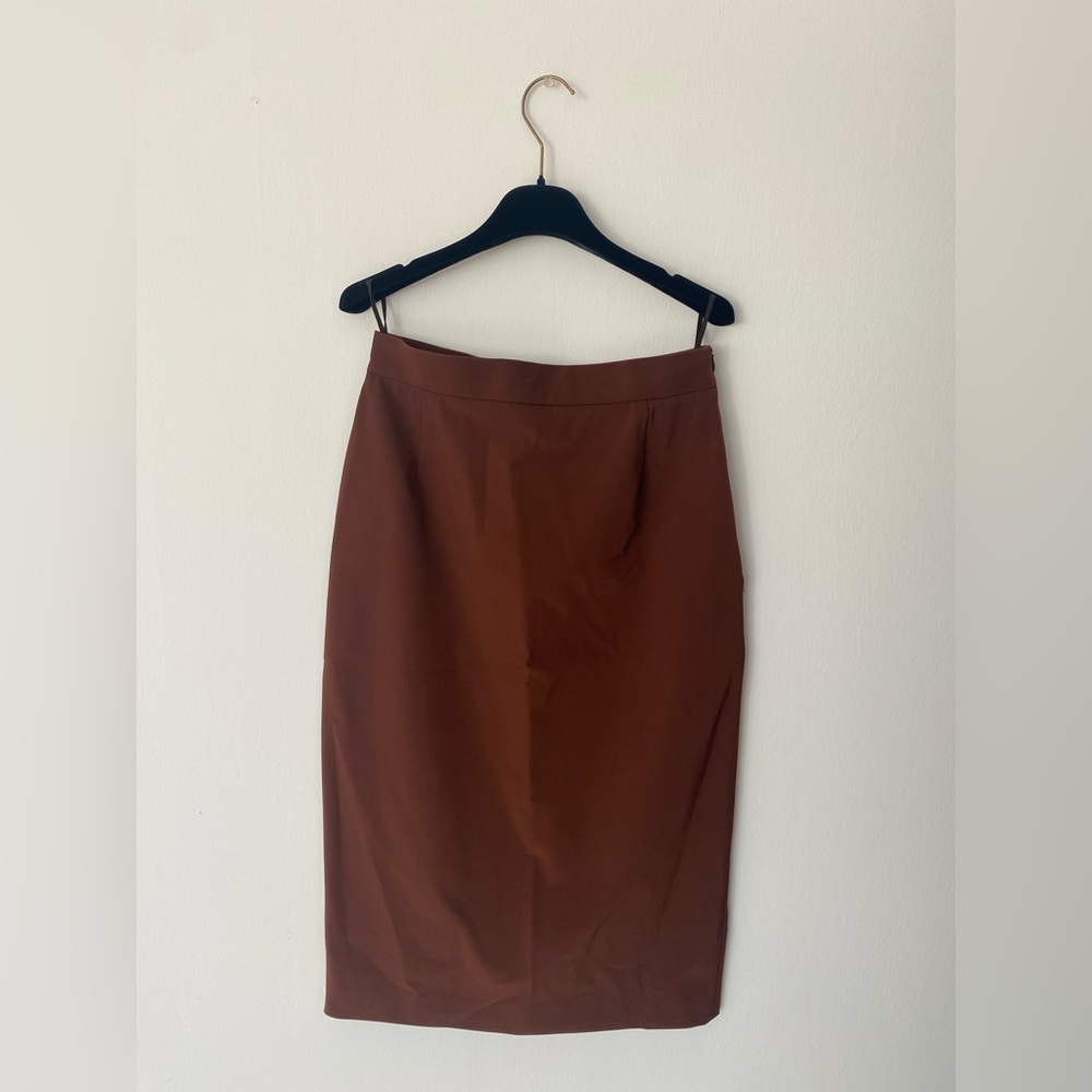 Vintage 2003 PRADA brown high waist pencil skirt size 42 it.